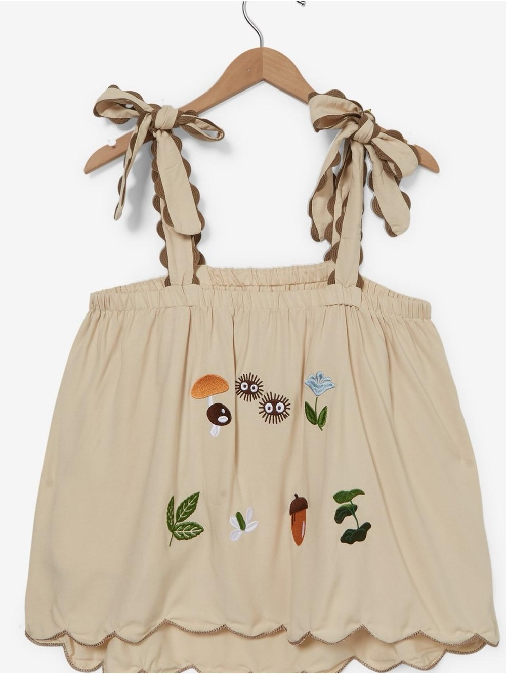 Studio Ghibli My Neighbor Totoro Embroidered Top Womens XL Sleeveless - Picture 4 of 12